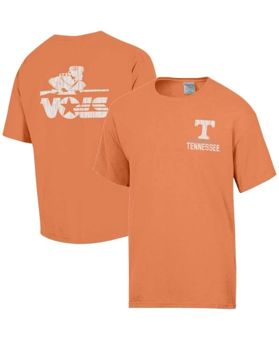 Comfortwash Men's  Tennessee Orange Distressed Tennessee Volunteers Vintage-like Logo T-shirt