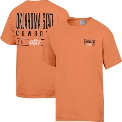 Comfortwash Orange Oklahoma State Cowboys Big Name T-shirt