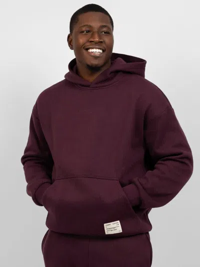 Comfrt Affirmation Hoodie In Burgundy
