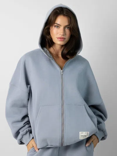 Comfrt Affirmation Zip Hoodie In Blue
