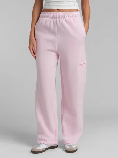Comfrt Airplane Mode Straight Leg Sweatpants In Pink