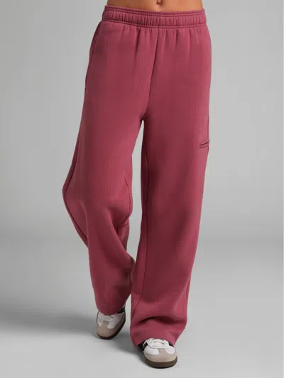 Comfrt Airplane Mode Straight Leg Sweatpants In Burgundy