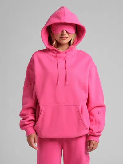 Comfrt Airplane Mode Travel Hoodie – Mega In Pink