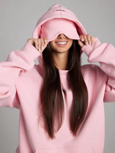 Comfrt Airplane Mode Travel Hoodie In Pink