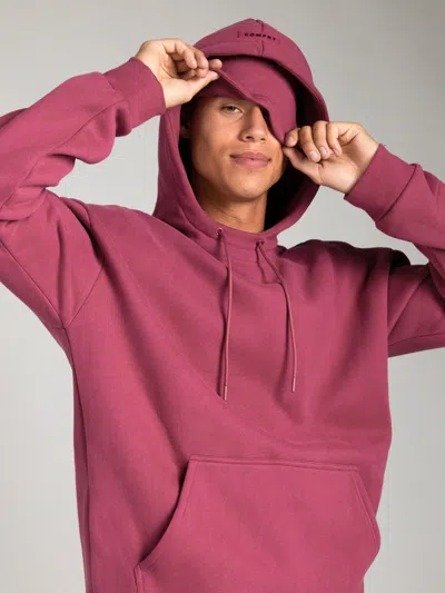 Comfrt Airplane Mode Travel Hoodie In Pink