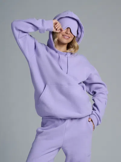 Comfrt Airplane Mode Travel Hoodie In Purple