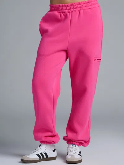 Comfrt Airplane Mode Travel Sweatpants In Pink