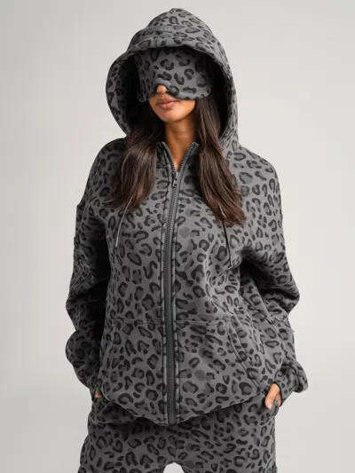 Comfrt Airplane Mode Travel Zip Hoodie In Gray