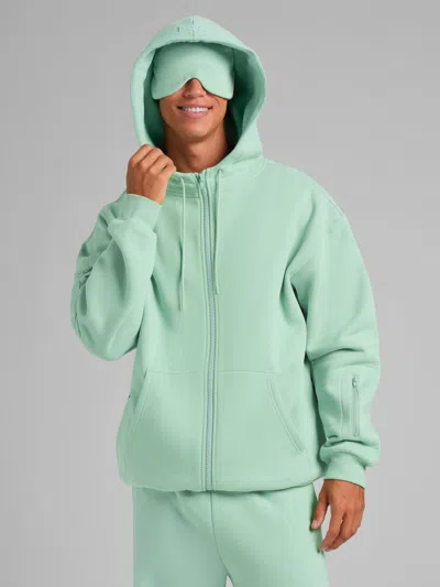 Comfrt Airplane Mode Travel Zip Hoodie – Mega In Aloe