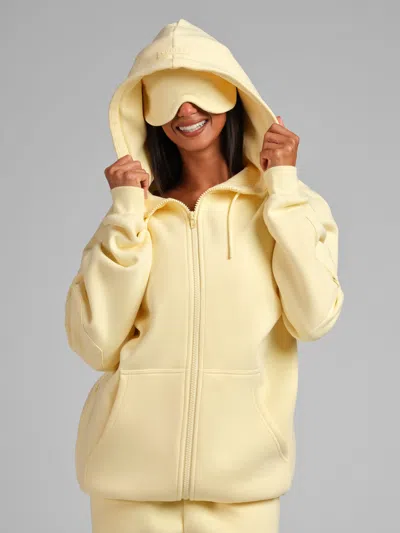 Comfrt Airplane Mode Travel Zip Hoodie – Mega In Yellow