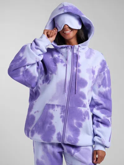 Comfrt Airplane Mode Travel Zip Hoodie – Mega In Purple