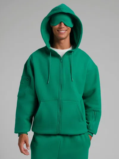 Comfrt Airplane Mode Travel Zip Hoodie – Mega In Rainforest