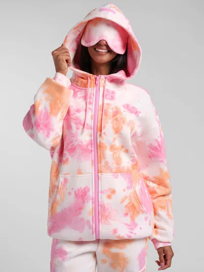 Comfrt Airplane Mode Travel Zip Hoodie – Mega In Pink