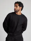 Comfrt Basic Crop Crew Sweatshirt In Black