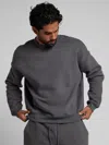 Comfrt Basic Crop Crew Sweatshirt In Gray