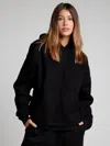 Comfrt Basic Crop Hoodie In Black