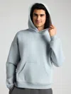 Comfrt Basic Crop Hoodie In Blue