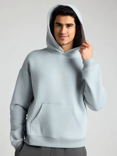 Comfrt Basic Crop Hoodie In Blue
