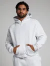 Comfrt Basic Crop Hoodie In White