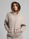 Comfrt Basic Crop Zip Hoodie In Multi