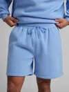 Comfrt Basic Fleece Short In Blue