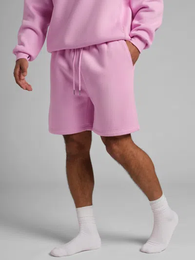 Comfrt Basic Fleece Short In Pink