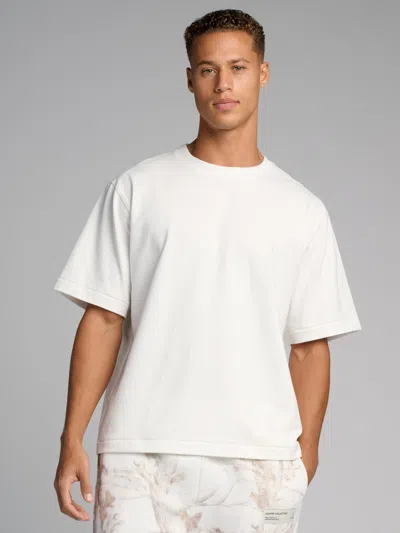 Comfrt Basic Heavyweight Boxy Tee Shirt In White