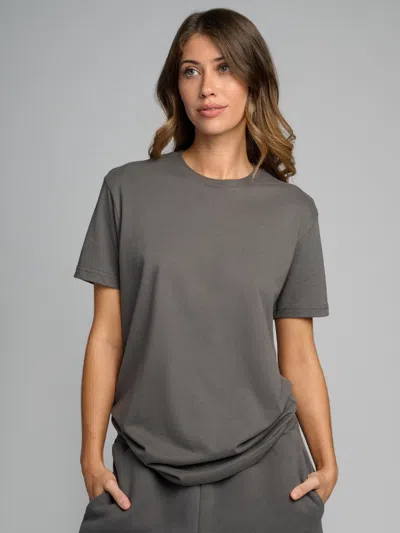 Comfrt Basic Lightweight Tee Shirt In Gray