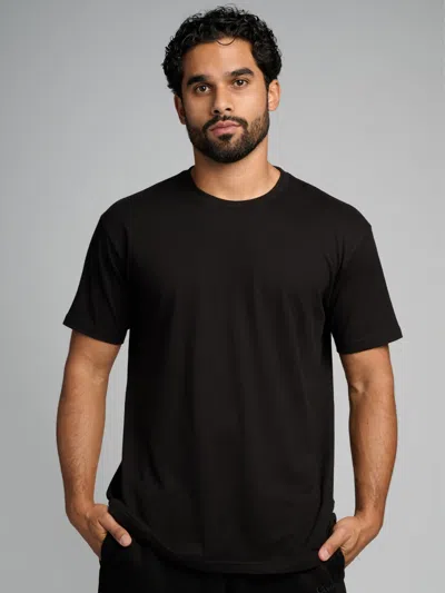 Comfrt Basic Lightweight Tee Shirt In Onyx Black
