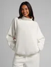 Comfrt Basic Mock Neck Sweatshirt In Neutral