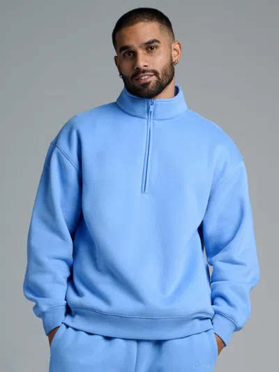 Comfrt Basic Quarter Zip Mock Neck In Allure
