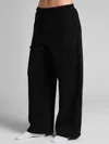 Comfrt Basic Wide Leg Sweatpants In Black