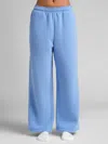 Comfrt Basic Wide Leg Sweatpants In Blue