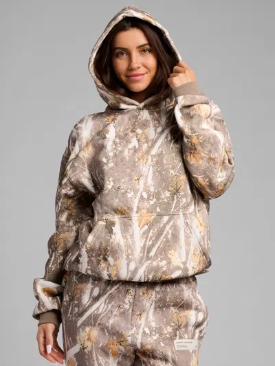 Comfrt Camo Hoodie In Brown