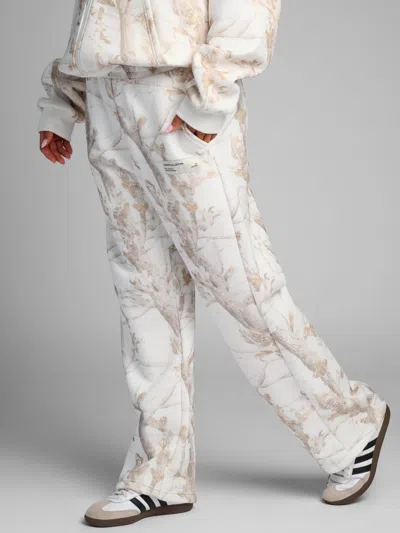 Comfrt Camo Straight Leg Sweatpants In Brown
