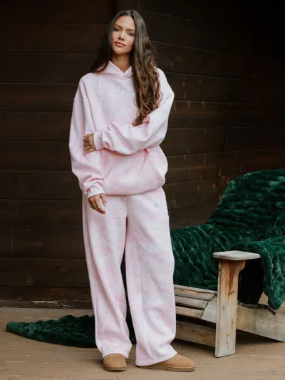 Comfrt Camo Straight Leg Sweatpants In Pink