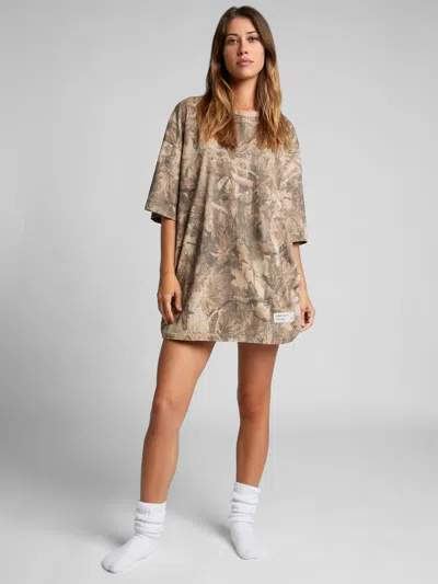 Comfrt Camo Tee Shirt In Brown