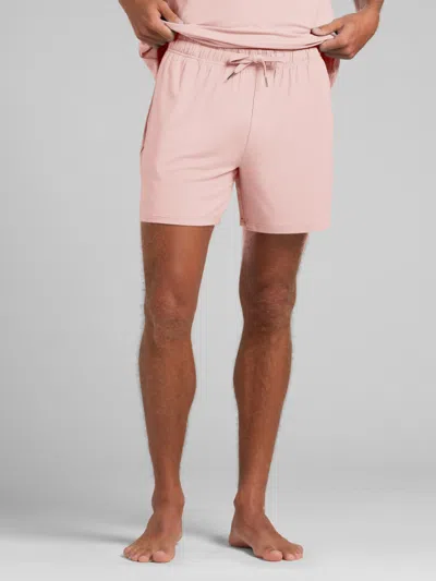 Comfrt Cloud Lounge Shorts In Silver Pink