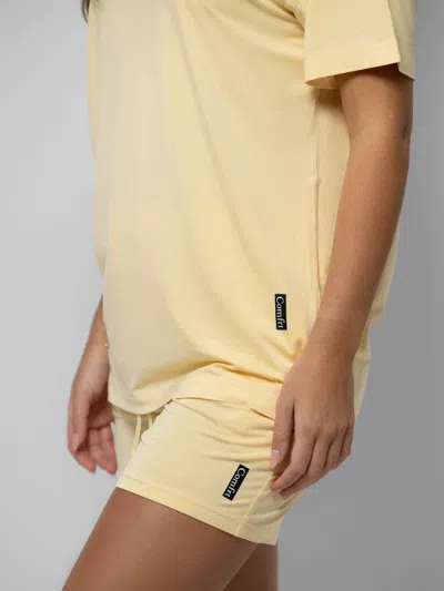 Comfrt Cloud Lounge Shorts In Yellow