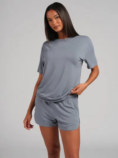 Comfrt Cloud Lounge Tee Shirt In Blue