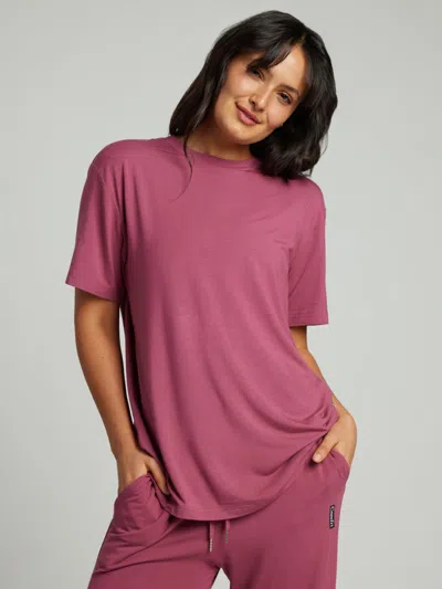 Comfrt Cloud Lounge Tee Shirt In Pink