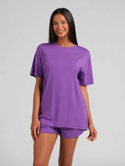 Comfrt Cloud Lounge Tee Shirt In Purple