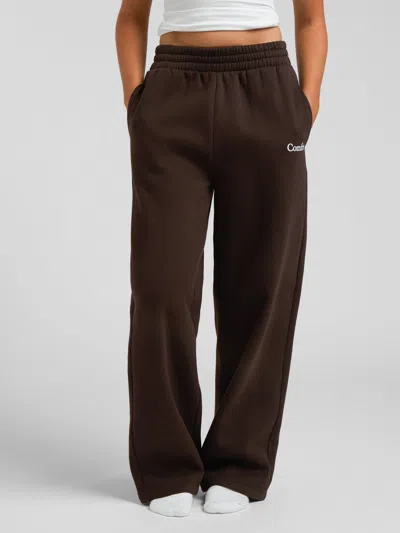 Comfrt Cloud Straight Leg Sweatpants In Brown