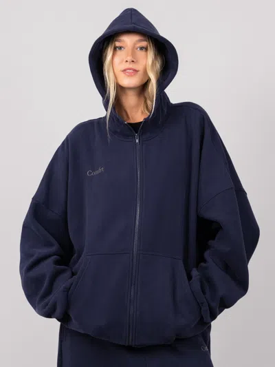 Comfrt Cloud Zip Hoodie In Blue