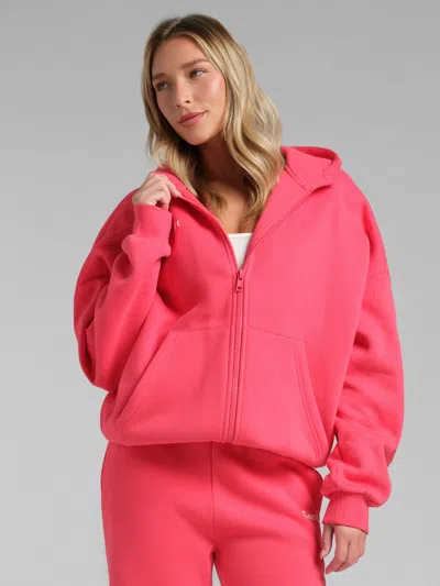 Comfrt Cloud Zip Hoodie – Mega In Pink