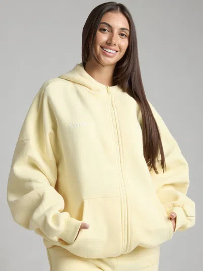 Comfrt Cloud Zip Hoodie In Yellow