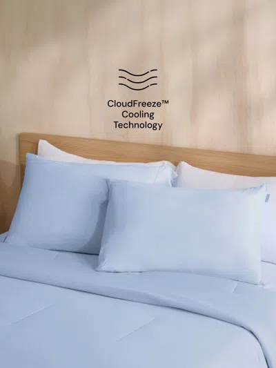 Comfrt Cloudfreeze™ Cooling Pillow Cases In Brown