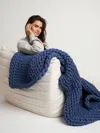 Comfrt Cuddlecloud Weighted Blanket In Blue