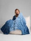 Comfrt Dreamer Blanket In Blue
