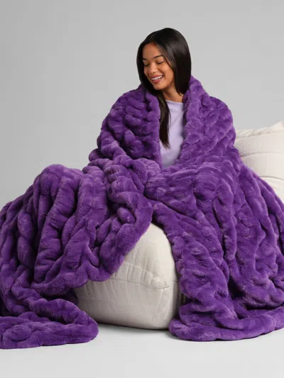 Comfrt Dreamer Blanket In Purple